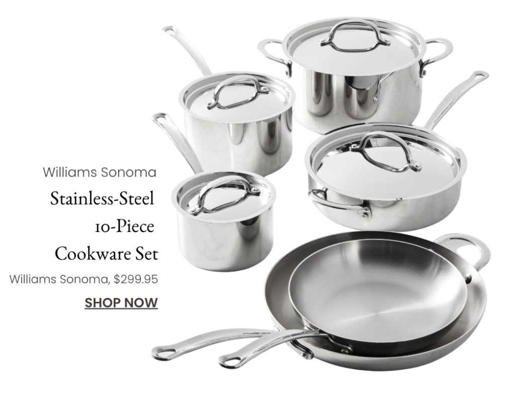 Willams Sonoma cookware to detox your home's cookware